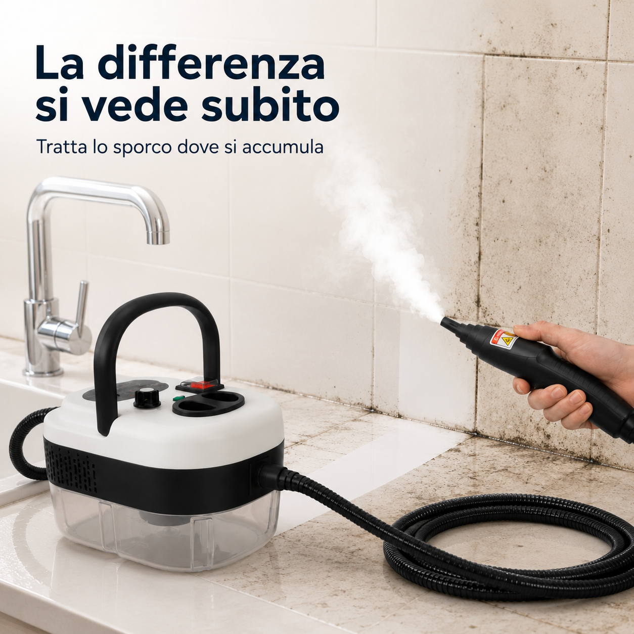 PureNido™ SteamJet – Pulitore a Vapore Portatile Multisuperficie